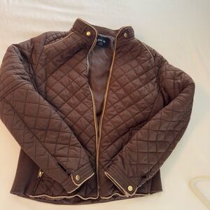 Active USA Chocolate Quilted Jacket